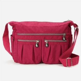 Dam Nylon Lättviktsväskor Casual Outdoors Vattentäta Axelväskor Crossbody-väskor