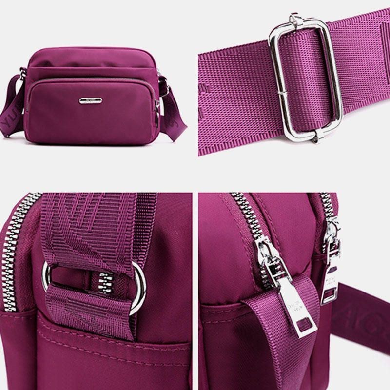 Dam Nylon Vattentät Axelväska Crossbody Bag