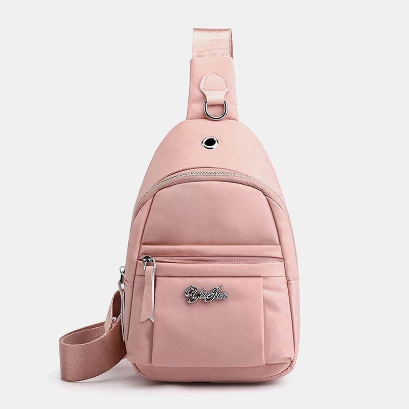 Dam Nylon Vattentät Bröstväska Crossbody Väska