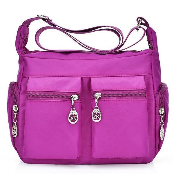 Dam Nylon Vattentät Outdoor Crossbody Bag Axelväska