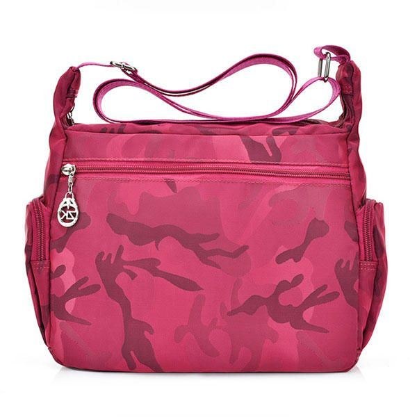 Dam Nylon Vattentät Outdoor Crossbody Bag Axelväska