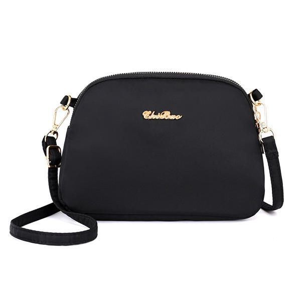 Dam Nylon Vattentät Solid Casual Mode Axelväska Skalväska Clutchväska Crossbody-väska