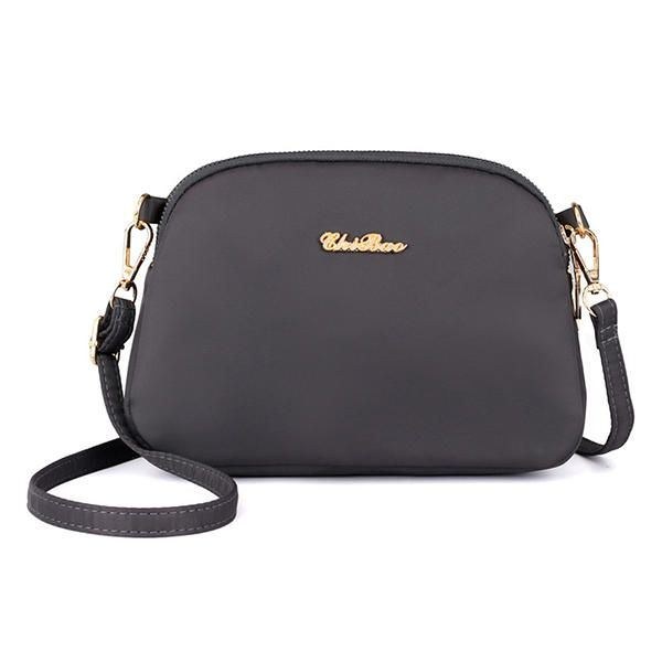 Dam Nylon Vattentät Solid Casual Mode Axelväska Skalväska Clutchväska Crossbody-väska