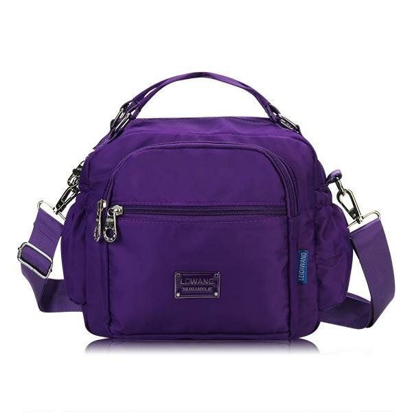 Dam Nylon Vattentäta Väskor Flickor Casual Axelväskor Outdoor Crossbody Väskor