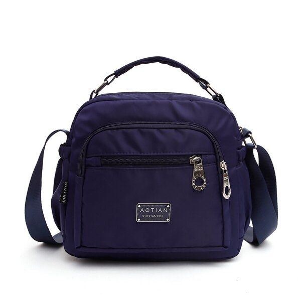 Dam Nylon Vattentäta Väskor Flickor Casual Axelväskor Outdoor Crossbody Väskor