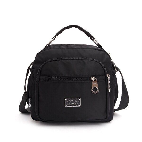 Dam Nylon Vattentäta Väskor Flickor Casual Axelväskor Outdoor Crossbody Väskor