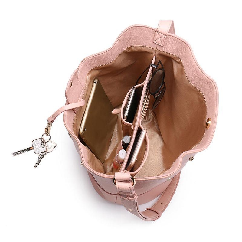 Dam Patchwork Bucket Bag Large Capcity Bag