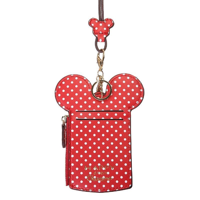 Dam Pu Läder Mus Form Polka Dot Mönster Multi-card Slot Korthållare Myntväska Crossbody-väskor