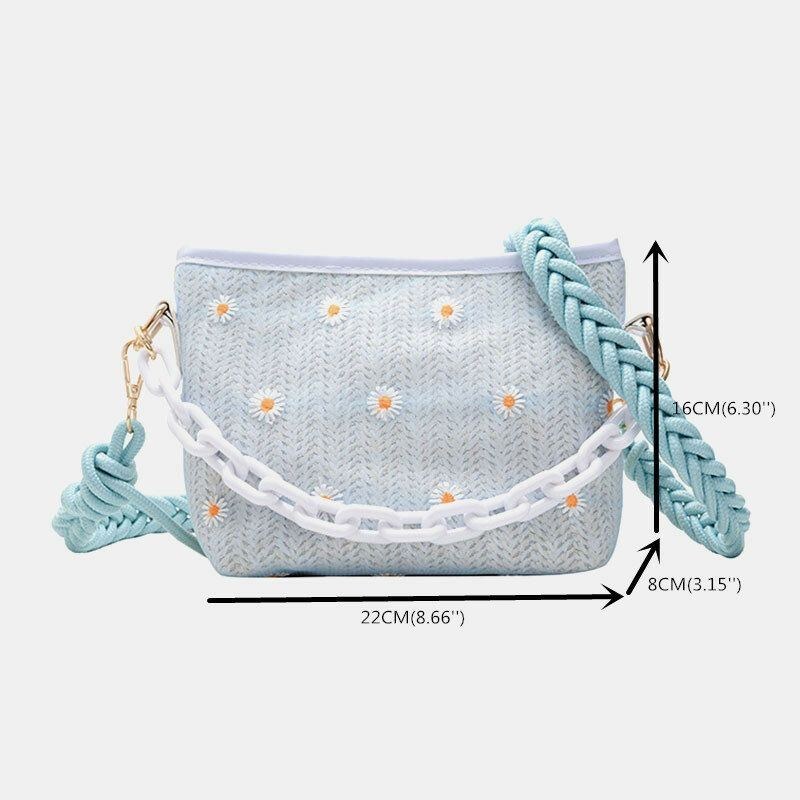 Dam Resehalm Daisy Handväska Crossbody Bag Axelväska