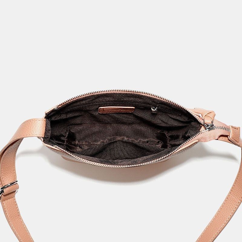 Dam Solid Pu Crossbody-väska Armhålaväska