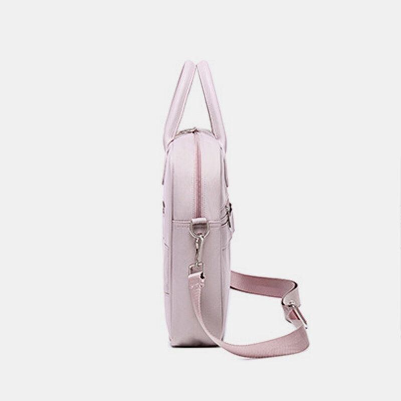 Dam Vattentät Crossbody-väska Med Flera Fack Lättviktsventilerande 13.3/14/15.6 Tums Axelväska För Laptop