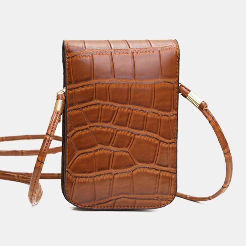 Dam Vintage Alligator 6.3 Tums Telefonväska Crossbody-väska