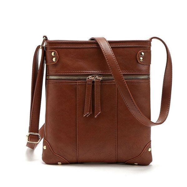 Dam Vintage Messenger-väskor Flickor Casual Axelväskor Retro Crossbody-väskor