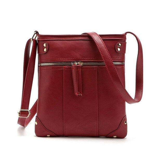 Dam Vintage Messenger-väskor Flickor Casual Axelväskor Retro Crossbody-väskor