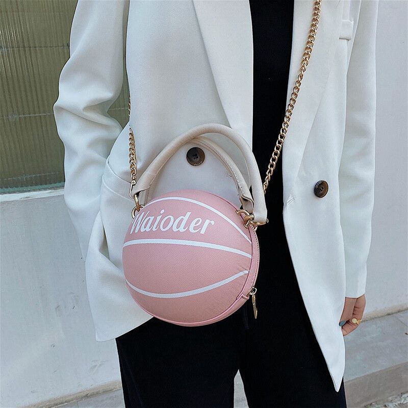 Dammode Basketfotbollskedjor Casual Handväska Crossbody-väska