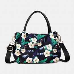 Dammode Blomsterhandväska Tryckt Crossbody-väska