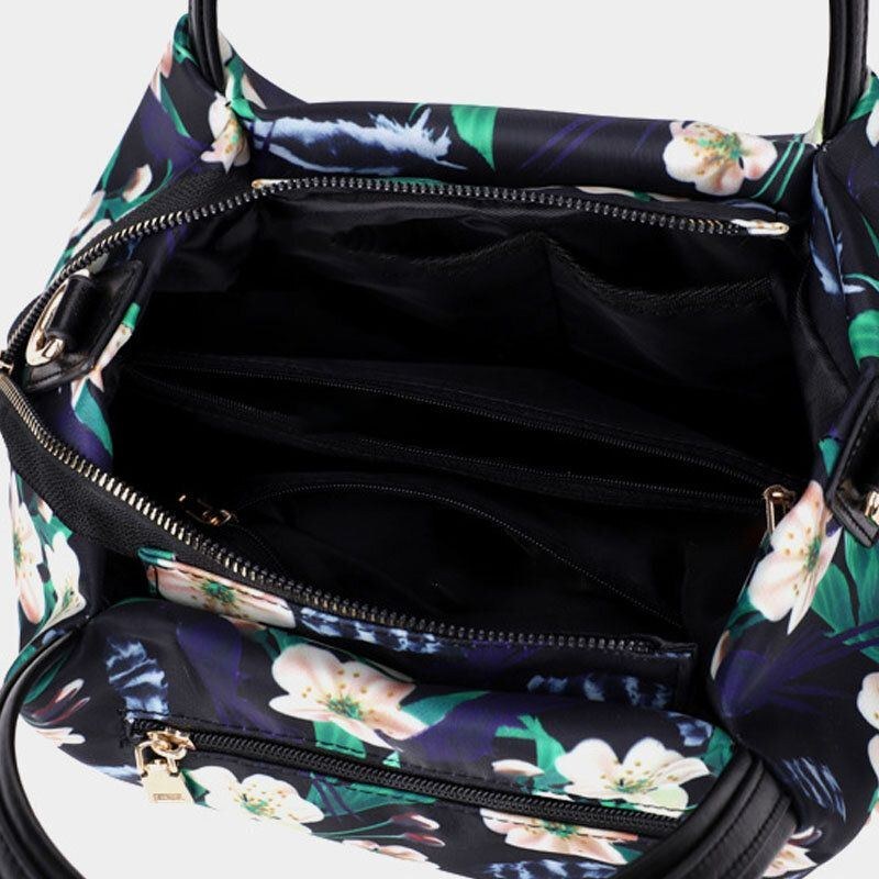 Dammode Blomsterhandväska Tryckt Crossbody-väska