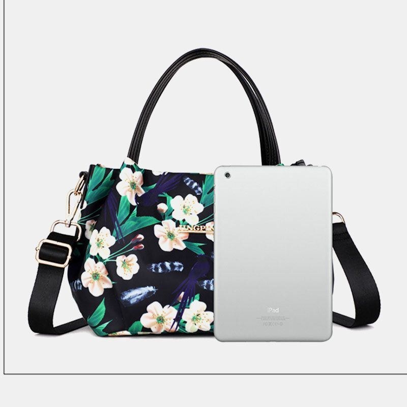 Dammode Blomsterhandväska Tryckt Crossbody-väska