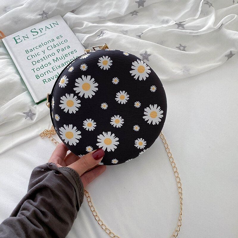 Damprickad Daisy Printed Chain Axelväska