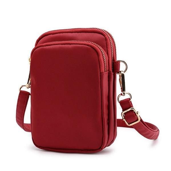 Damvattentät Telefonväska Nylon Midjeväska Crossbody-väska