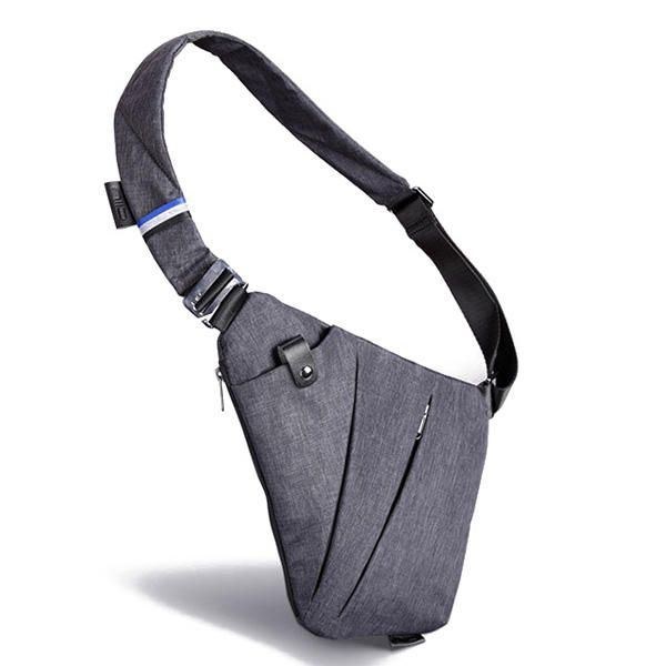 Herr Dam Höger Vänsterhänt Multifunktion Sport Outdoor Light Midjeväska Bröstväska Crossbody-väska