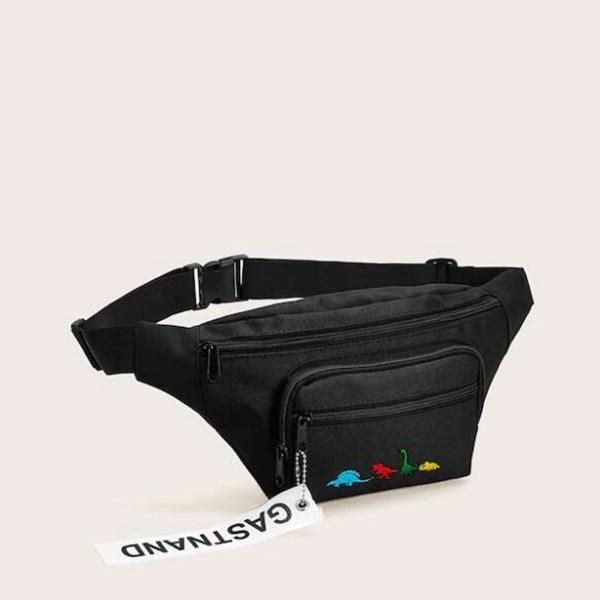 Herr Och Kvinnor Oxford Midjeväska Bröstväska Djurbroderi Fanny Pack Kinesisk Stil