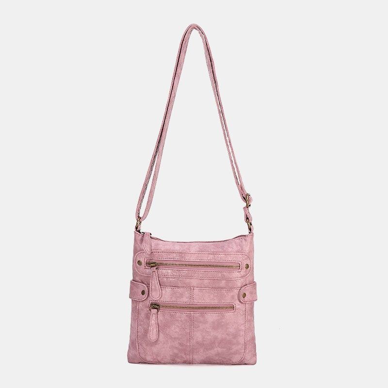 Kvinnor Vattentät Multi-pocket Anti-stöld Crossbody Bag Axelväska