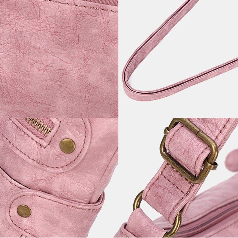 Kvinnor Vattentät Multi-pocket Anti-stöld Crossbody Bag Axelväska