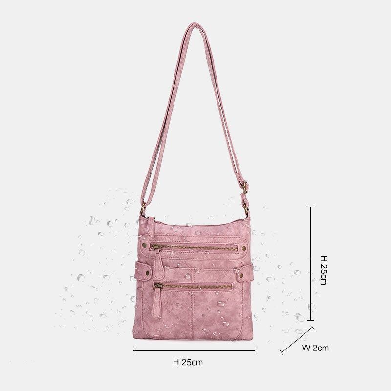 Kvinnor Vattentät Multi-pocket Anti-stöld Crossbody Bag Axelväska