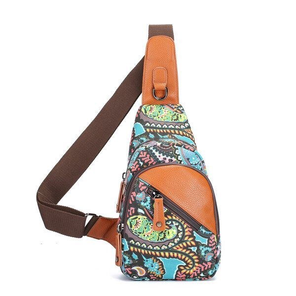 National Floral Summer Light Women Bröstväska Sling Bag Shoulder Crossbody Bag