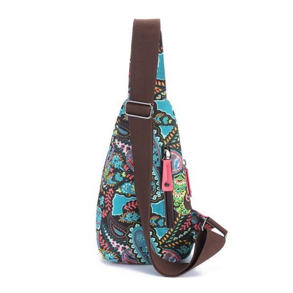 National Floral Summer Light Women Bröstväska Sling Bag Shoulder Crossbody Bag