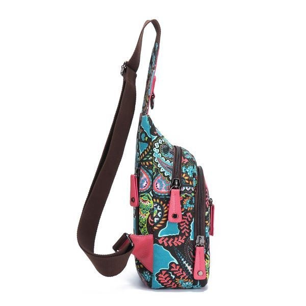 National Floral Summer Light Women Bröstväska Sling Bag Shoulder Crossbody Bag