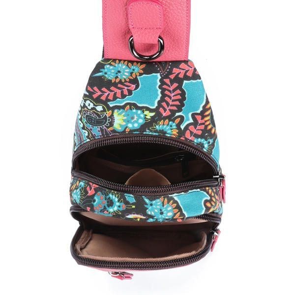 National Floral Summer Light Women Bröstväska Sling Bag Shoulder Crossbody Bag