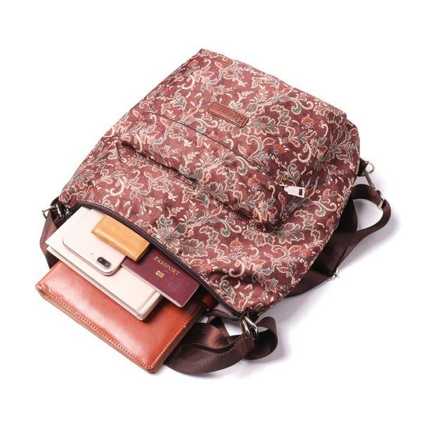 National Floral Travel Dam Ryggsäck Crossbody Bag