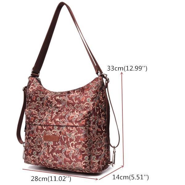 National Floral Travel Dam Ryggsäck Crossbody Bag