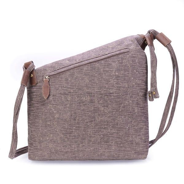 Slitstark Canvas Axelremsväska För Mode Avslappnad Crossbody