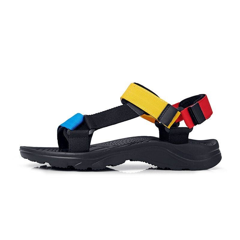 Herr Comfy Colorblock Webbing Sport Krokögla Strandsandaler