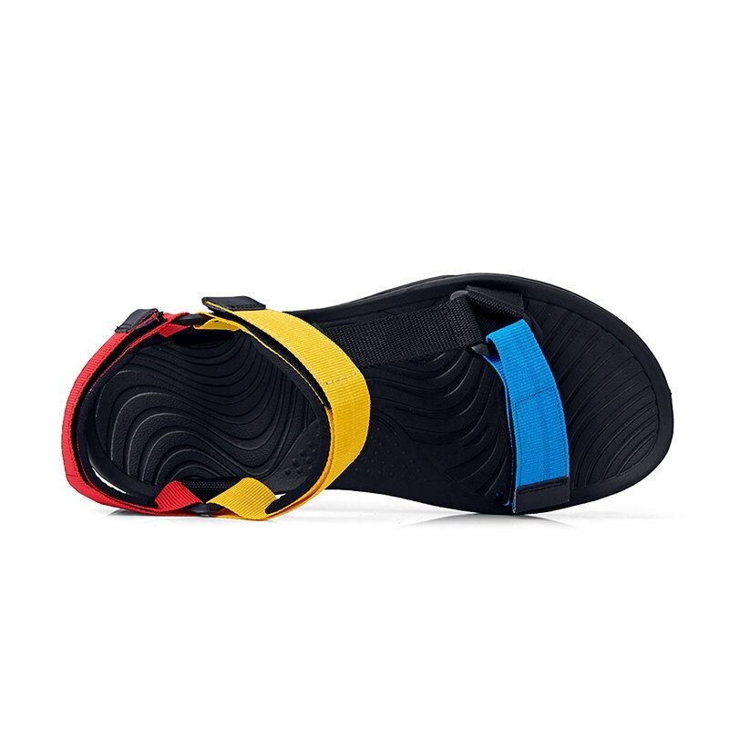 Herr Comfy Colorblock Webbing Sport Krokögla Strandsandaler