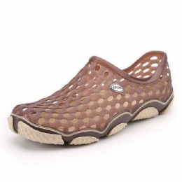 Herr Strandsandaler Platta Utomhus Slip On Hollow Out Skor