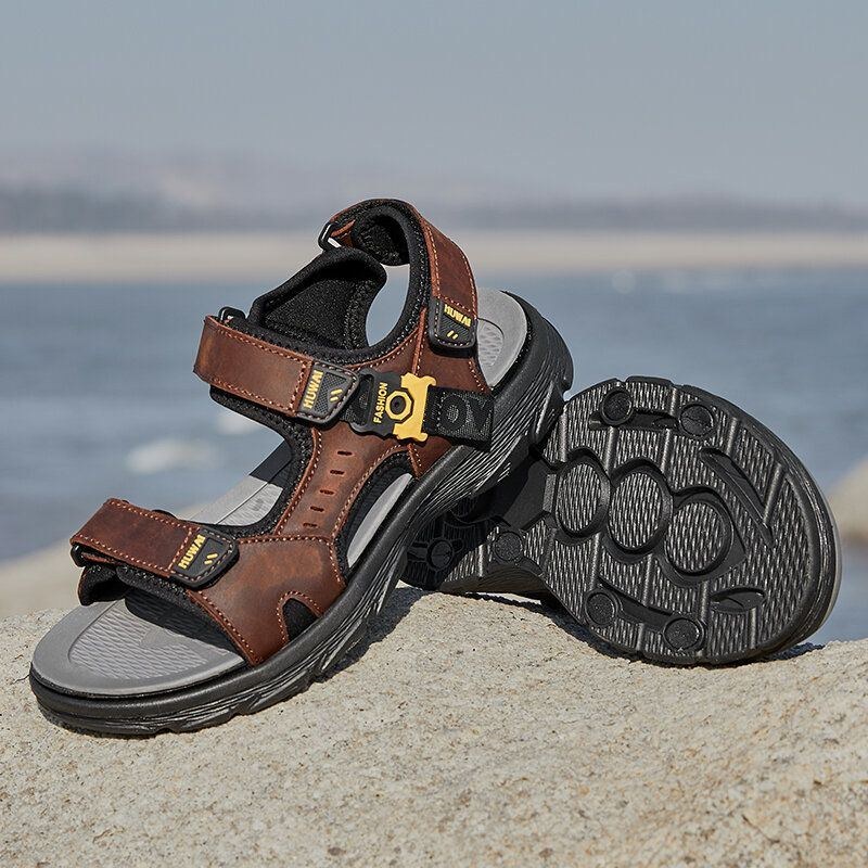 Kohud För Män Andas Halkfri Öppnad Strand Casual Outdoor Sandaler