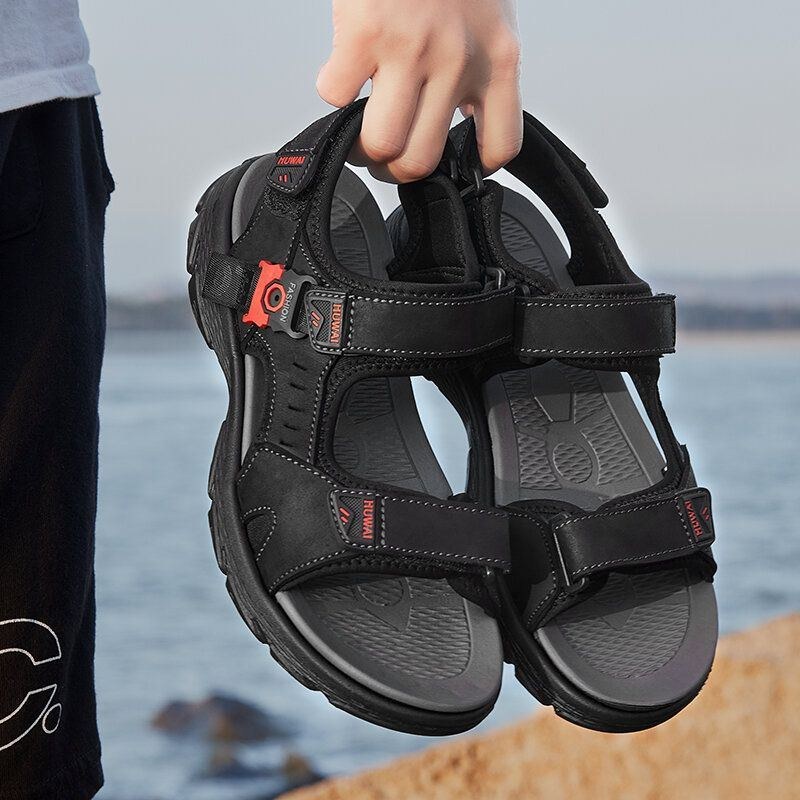 Kohud För Män Andas Halkfri Öppnad Strand Casual Outdoor Sandaler