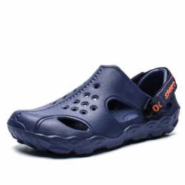 Men Hollow Lättvikt Closed Toe Beach Clog Water Sandaler