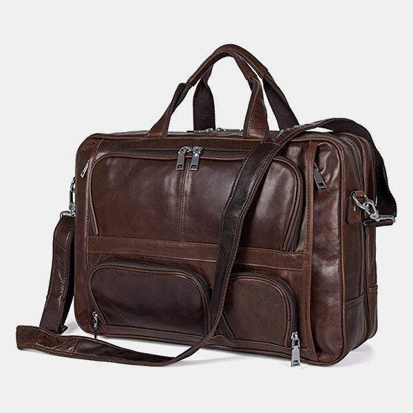 Herr Multifunktion Multi-pocket Vattentät 15.6 Tums Bärbar Datorväska Portfölj Business Handväska Crossbody Väska Lärarväska