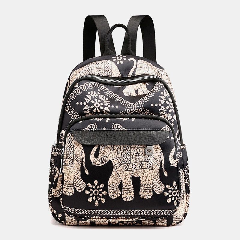 Dam Casual Ryggsäck Resväska Animal Flower Printed Bag