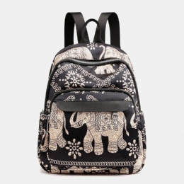 Dam Casual Ryggsäck Resväska Animal Flower Printed Bag