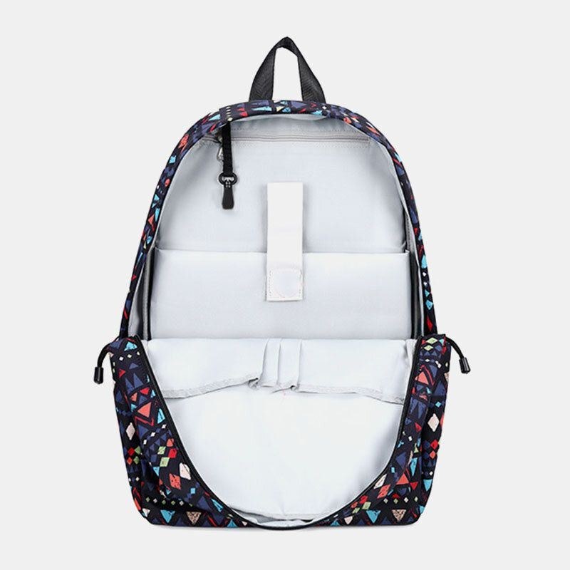 Dam Vattentät Bohemian Printed National Backpack School Bag