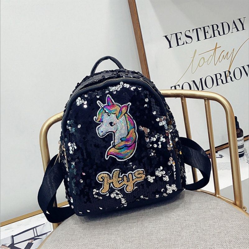 Dampaljetter 3d Unicorn Mönster Ryggsäck Skol Shoppingväska Ryggsäck Satchel